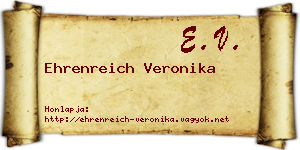 Ehrenreich Veronika névjegykártya